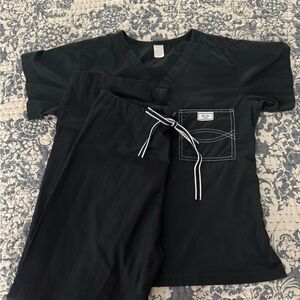 Blue Sky Scrubs set XXS in black